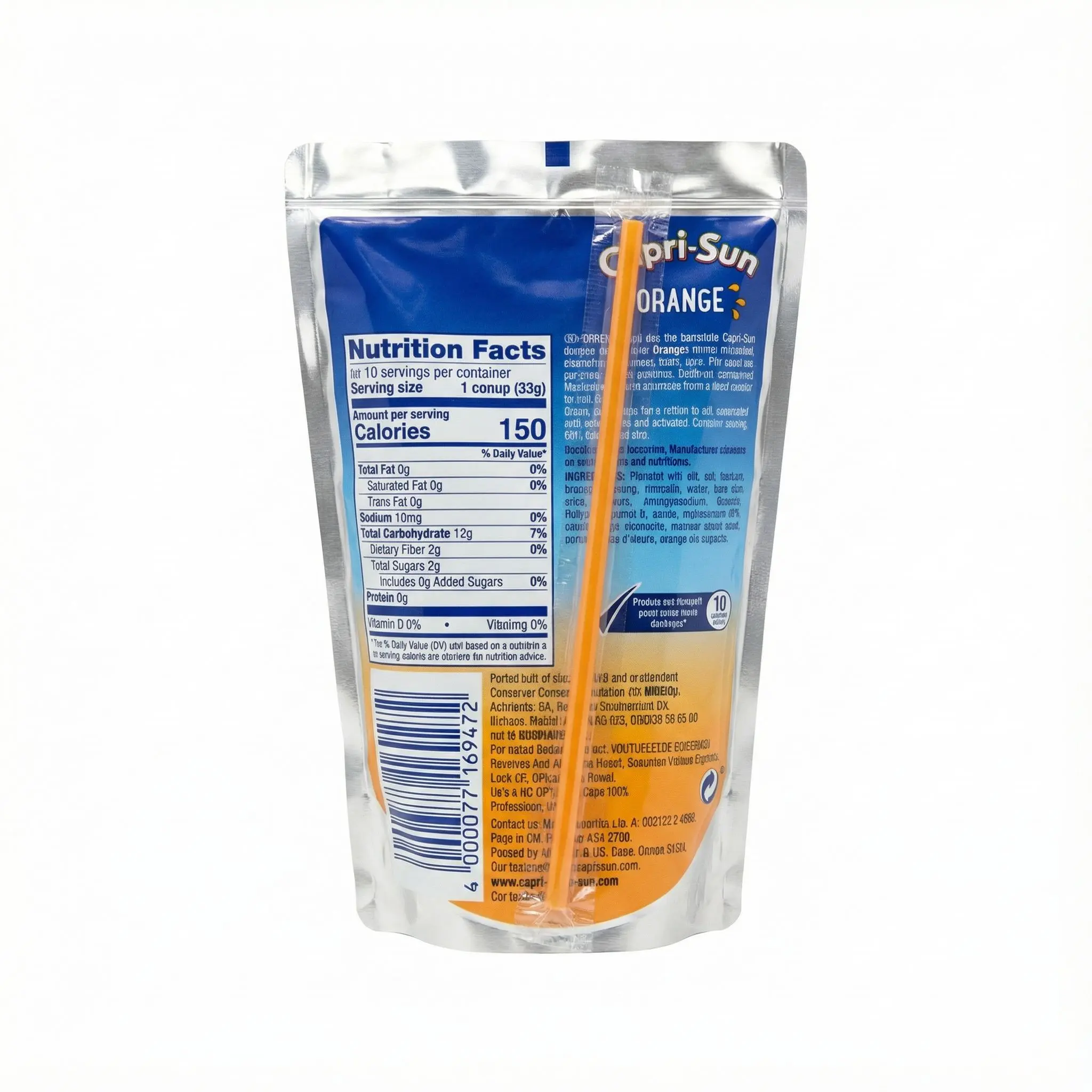 Boisson Capri Sun orange pratique pour le quotidien